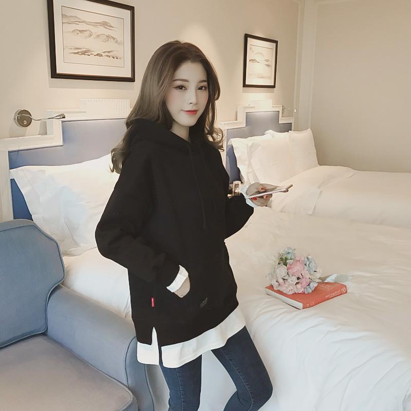 2026 Autumn/Winter Women's Loose Hooded Thick Pullover Sweatshirt, Trendy Two-Piece Style.