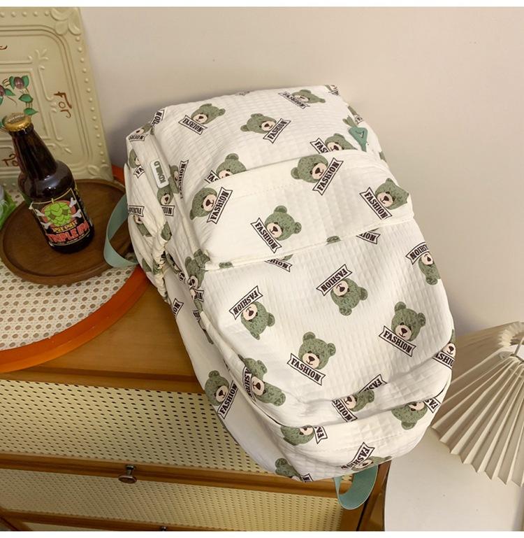 Batoh pro studenty středních škol a středních škol Velkokapacitní studentský batoh pro ženy s potiskem