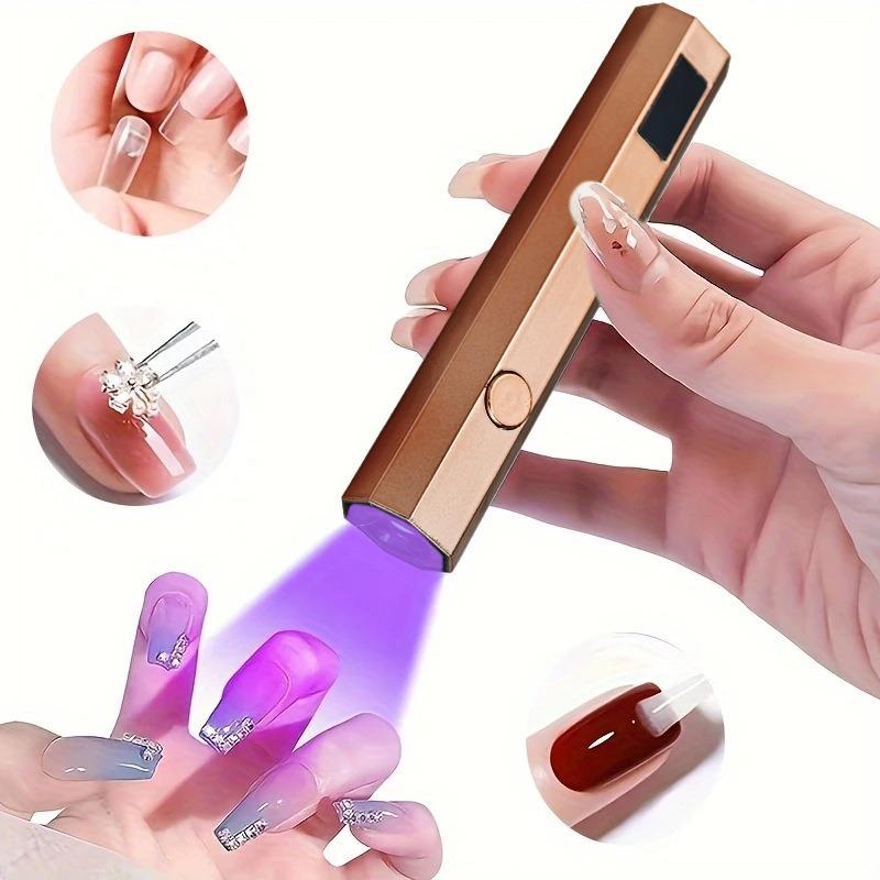 

Mini Portable UV Light Cure Nails Lamp for Gel Nails for Gel Polish Manicure for Fast Curing USB Rechargeabl Nail Dryer Tools золотой