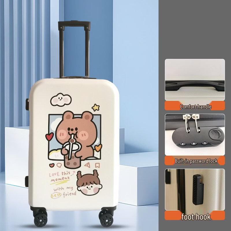 Milk Tea Bear Suitcase