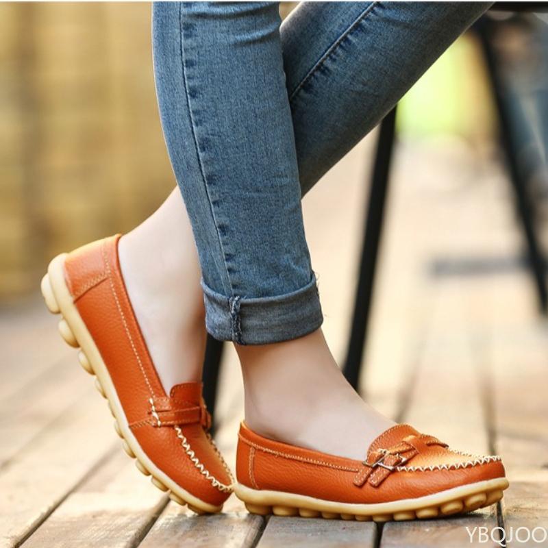 Fashion Autumn winter new white shoes casual flat heels breathable comfortable for middle-aged elderly people women's flat shoes