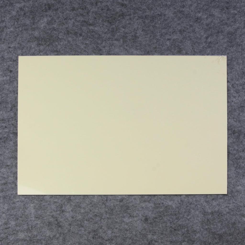FLEOR X 17 Inch Blank Guitar Bass Pickguard Sheet DIY Guitar Pickguard Backplate Scratch Plate Material 1 Ply Cream 11.4