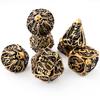 Hollow Metal DND Polyhedral Game Dice Set 7pcs for Table Board Role Playing Game Dice