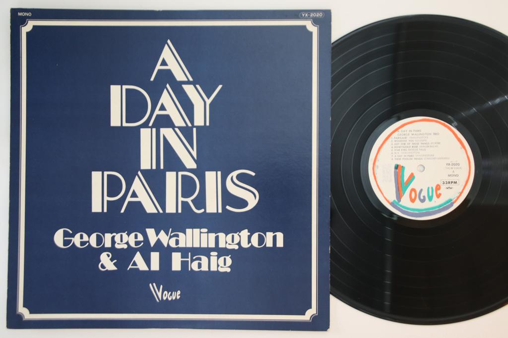 LP Record GEORGE WALLINGTON, AL HAIG - A Day In Paris YH2020 VOGUE 1972 Japan Jazz Used