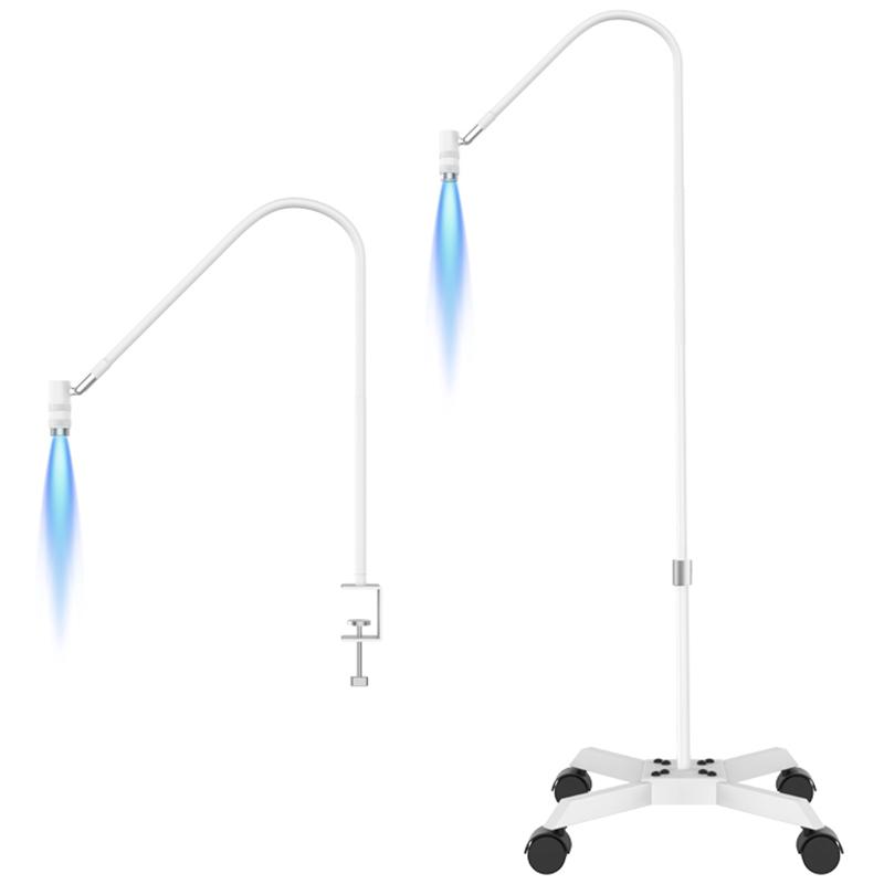 

HD-AL20 Aluminum Alloy Beauty UV Lamp for Eyelash Extensions,UV Light with Foot Pedal Control White