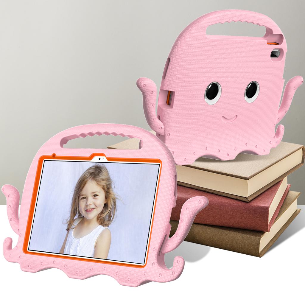 Für iPad (2025)/10.9 (2022)/Air 11 (2025)/(2024) EVA Hülle Cartoon Krake Handgriff Tablet Hülle mit Schultergurt