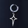 Stud Earring Male Korean Style Ear Cuff Clip Earring Men Hoop Earring Cross Star Dangle Earring