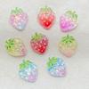 10pcs Glitter Colorful Resin Fruit Strawberry Flat back Stone Figurines Scrapbook DIY Jewelry Decor Crafts