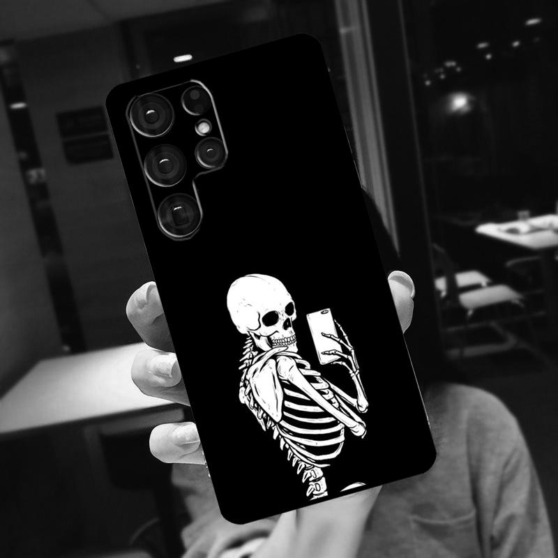 Gothic Fashion Skull Cover For Samsung Galaxy S25 Ultra S24 S22 S21 S23 Plus S20 FE S9 S10 S24 FE Phone Case