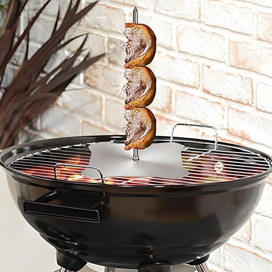 Yousheng Barbecue Rack Stainless Steel Vertical Skewers Easy To Assemble Clean Dishwasher Safe Vertical Grill Skewers