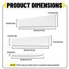 6PCS Chrome Pillar Posts PC For -2025 Chevy Silverado/GMC Sierra 1500 Window