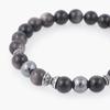 Jbans Classic Antique Twist Cross 1215 Ring 8 Silver Keystone 1229 Bracelet Set (C2503-Se443_Bk)