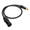XLR Male To AV Plug Cable 0.5m Length Copper Core Gold Plated XLR Male 3 Pin To AV Phono Plug Cable