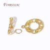 18K Gold Plated Bracelet Connect Clasps DIY Jewelry Making Supplies OT Clasps Multi Styles High Quality Brass Toggle Clasps