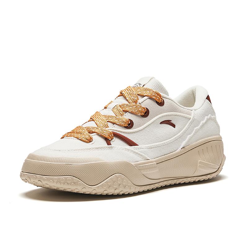 Anta Comfortable Versatile Low-Top Sneakers Women Sneakers White Brown 922418072-3