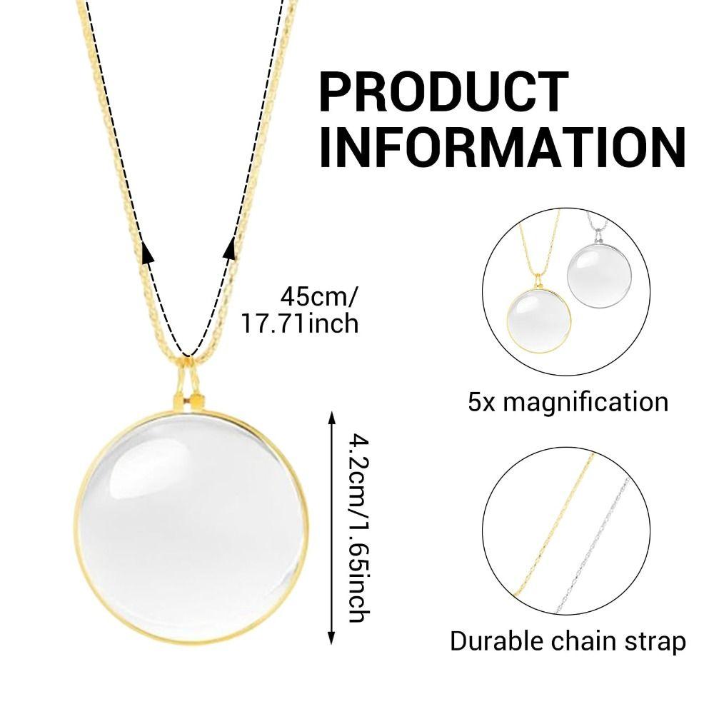 Hangend Ornament Vergrootglas Hanger Cadeau Optisch Vergrootglas Ketting Ouderen