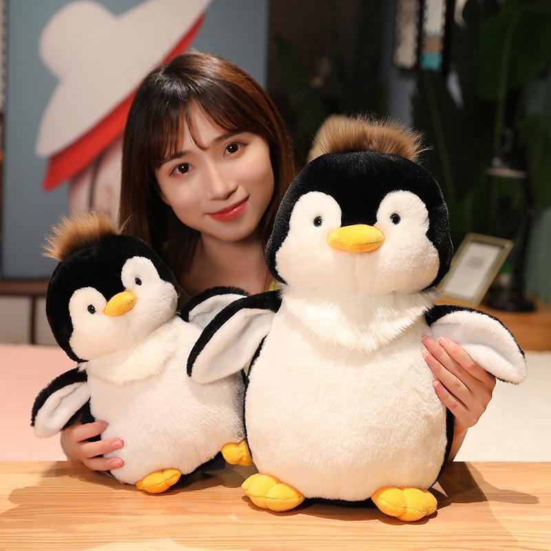 Ins Little Penguin Doll Cute Plush Toy Cloth Doll Accompany Sleeping Doll Throw Pillow Super Soft Girl Birthday Gift