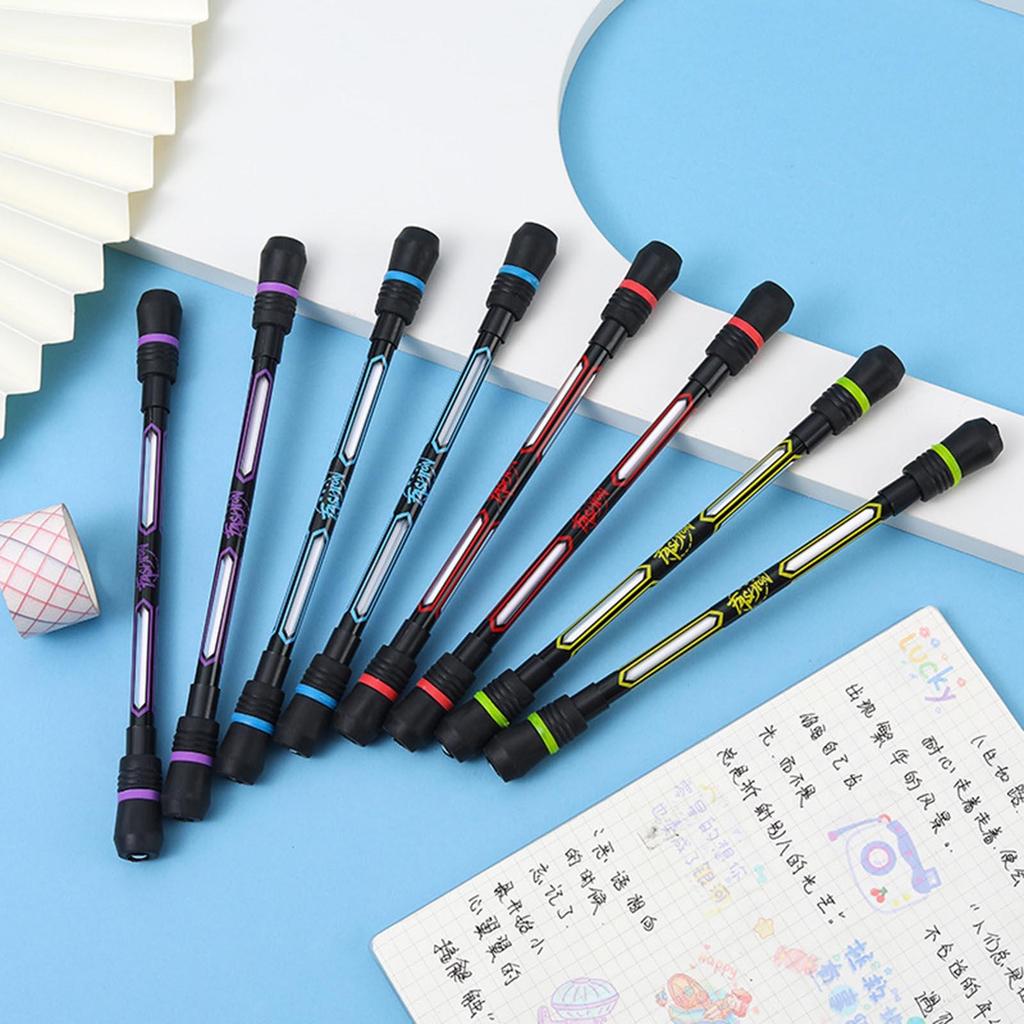 Finger Spinning Pen Writable Rolling Finger Pen Spinning Rotating Pen Student Gaming Non-Slip Spinning Pen with Weighted