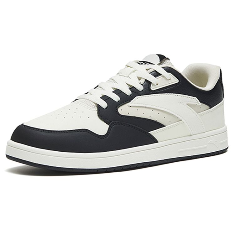 Anta Lifestyle Serie Rutschfest Stoßdämpfend Langlebig Niedrige Sneaker Herren Sneaker Schwarz Weiß Grau 112258068-2