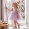 Europäisches & Amerikanisches Prinzessinnenkleid: Elegantes Schleifen-Formalkostüm für Kinder