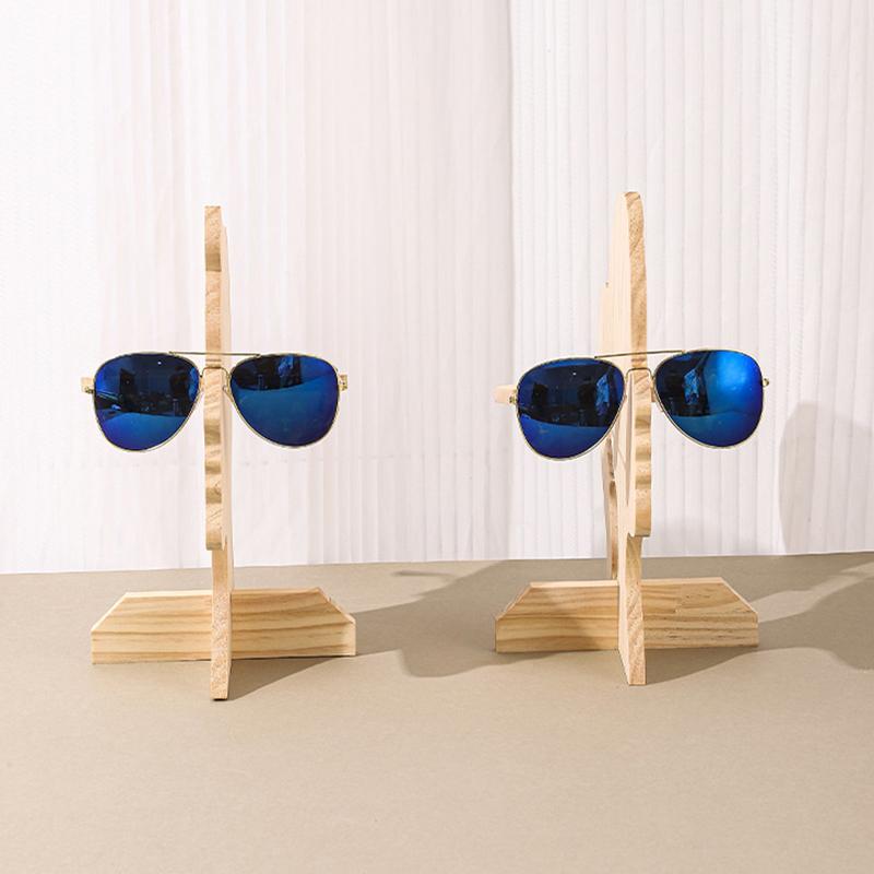 WTEMPO DIY Glasses Holders & Stands Modern Abstract Face Design Eyeglass Holders Glasses Compact Desktop Organizer for Home/Office