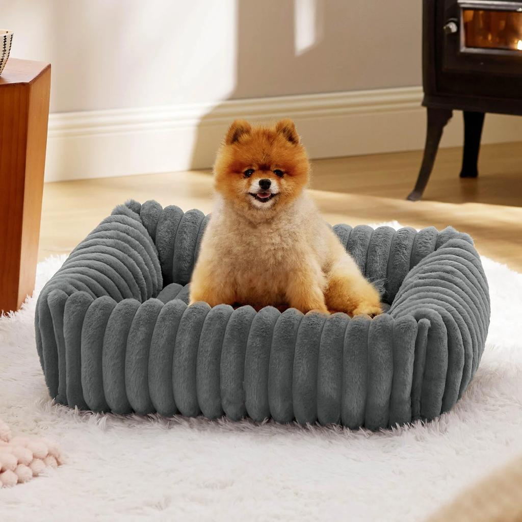 Luxury Bed for Small Dog Warm Cat Sofa Nest Pet Comfortable Plush Puppy Bed Removable Washed for Small Animal Dog Pet Supplies