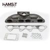 Hamsit Cast Iron Turbo Manifold For Honda Accord 94-02 EX LX F22 F22B F23A 2.2L/2.3L SOHC Flanged T3