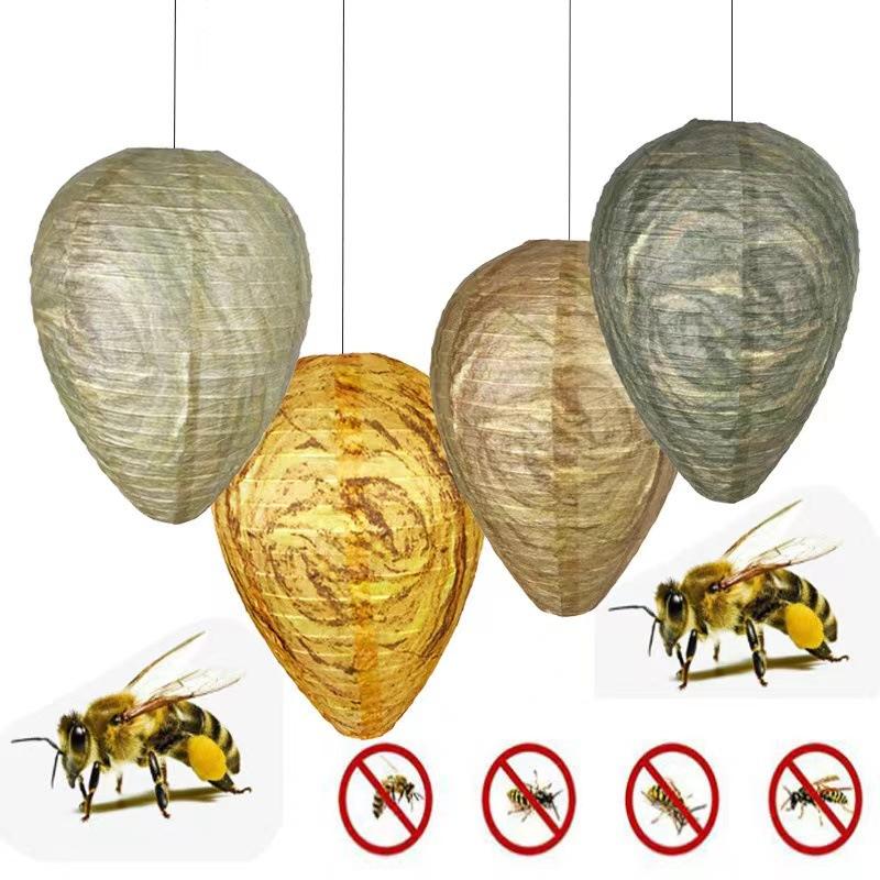 Waterproof Hornet Fly Catcher Insect Trap Hanging Wasp Nest Hornets Lantern Folding Bee Repellent Traps for Outdoor Patio Garden