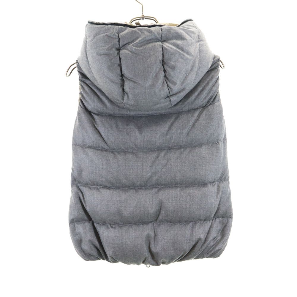 DUVETICA Down Vest 40 Gray Hood Women Used
