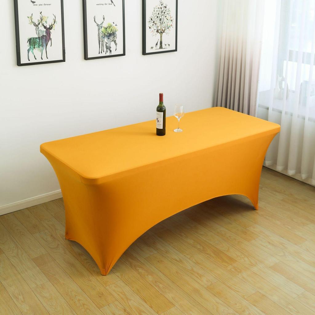 Elastic Cross-Border Stretch Tablecloth for Cocktail Bars, Counters, Banquets, and Outdoor Weddings.
