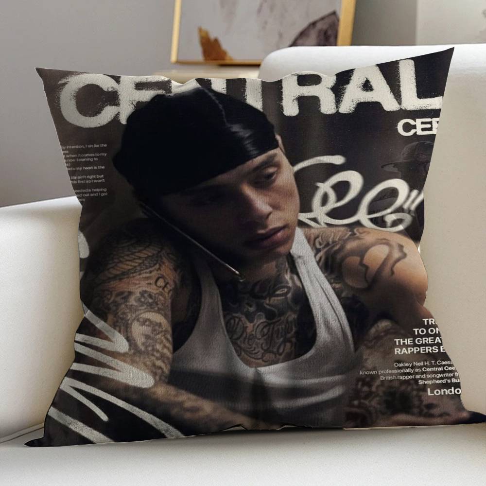 Singer Central Cee Personalized Pillow Dust Cover Bedroom Kids Party Decoration Pillowcase Birthday Children Gift