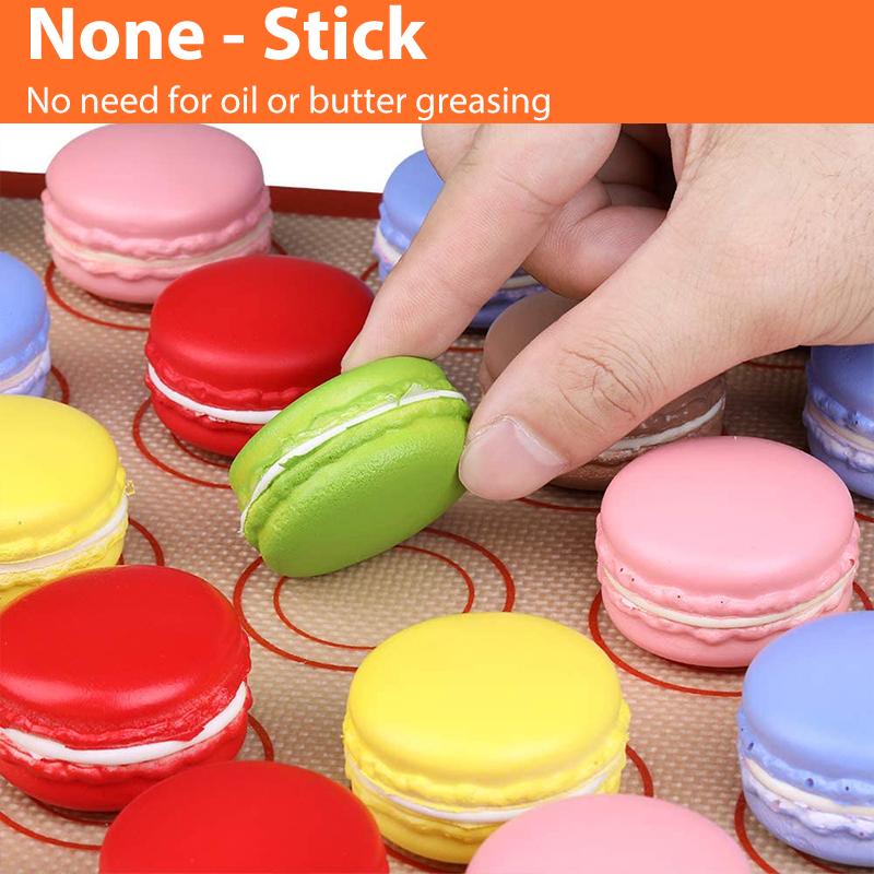 1PC Silicone Baking Mat for Oven Thin 0.4mm Reusable Non Stick Heat Resistant Bakeware Sheets Liner Baking Tools for Cookie 1