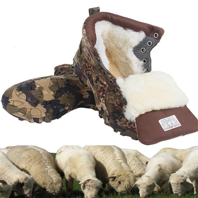 Fashion Winter Men Boots Warm Wool Shoes Men's Ankle Outdoor Snow Boots Man