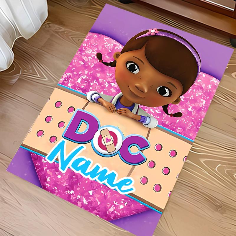 Custom personalization Doc McStuffins Print Area Rug - Soft, Washable Non-Slip Indoor Mat,Living Room,Home&Office Decorative Rug