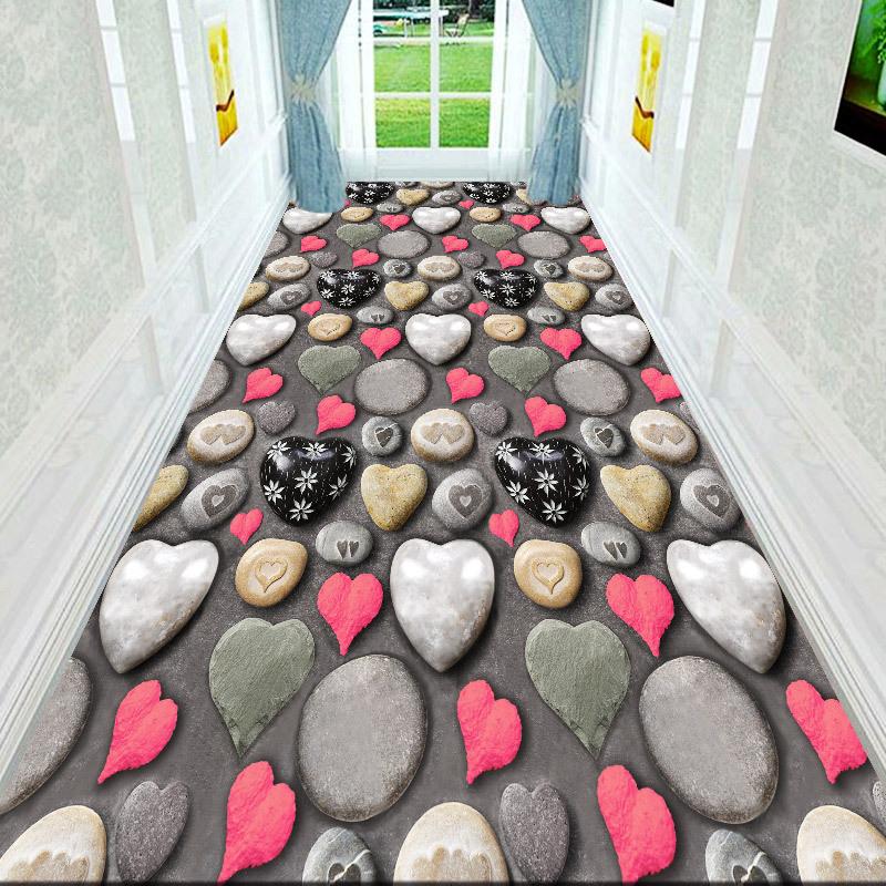 Tappeto Lungo da Corridoio Giardino Verde Percorso Tappeto Lungo Decorazione Soggiorno Corridoio Casa Tappetini Antiscivolo Ingresso Moderno Lusso Tappeto Decorazione