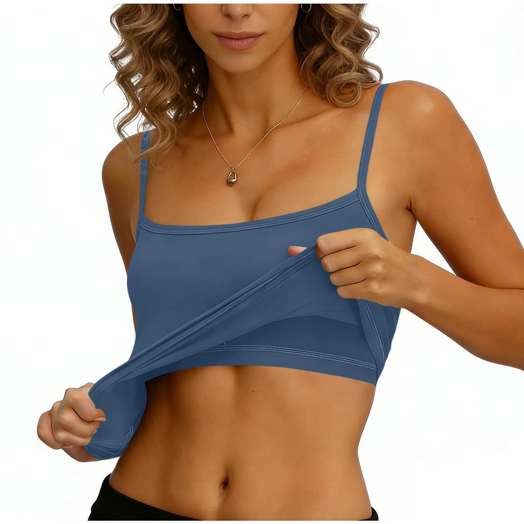 Women's Vest With Chest Cushion, Camisole, Sleeveless Top