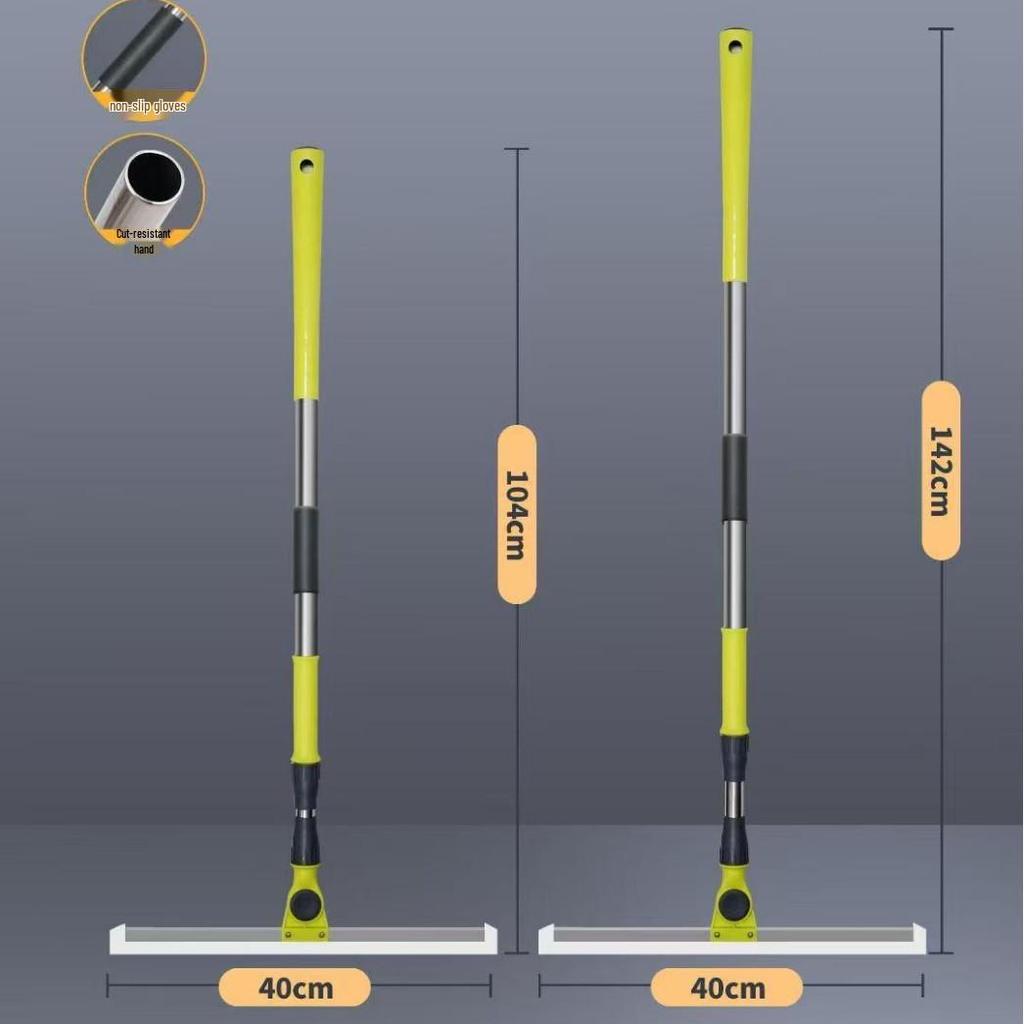 Xingnuo 180° Rotating Stainless Steel Telescopic Floor Squeegee