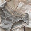 Girls Spring and Autumn New Sweet Lace Cotton Comfortable Briefs