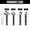 Door Hinge Adjustment Tool, 4 In 1 Hinge Gaps Adjusting Wrench for Residential Commercial Hinges Benders Tool Adjustable