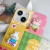 Imd 3d Relif Rabbit Pig Bear Friend Cute Cartoon Shell For Iphone 11 12 Promax 14 Pro Max 13promax Soft Silicone Phoe Case