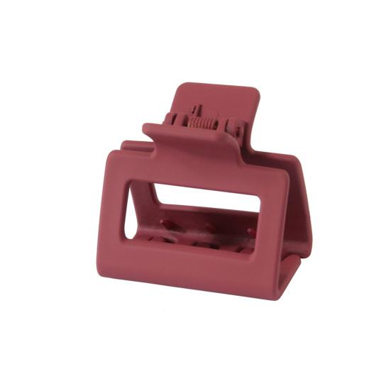 Women Hair Claw Hollow Out Solid Color with Teeth Anti-slip Strong Claw Hair-fixed Anti-break Frosted Oblong Shape Lady Hair Grip Hair Accessories