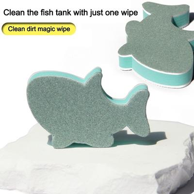 3Pcs No Dead Angle Fish Tank Wipe EVA High Elasticity Fish Tank Brush Descaling Fish Tank Cleaning Artifact
