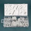 200Pcs/set 20 Sizes Spring Assortment Kit Galvanized Steel Compression Springs Mechanical Extension Springs Set for Home Repairs