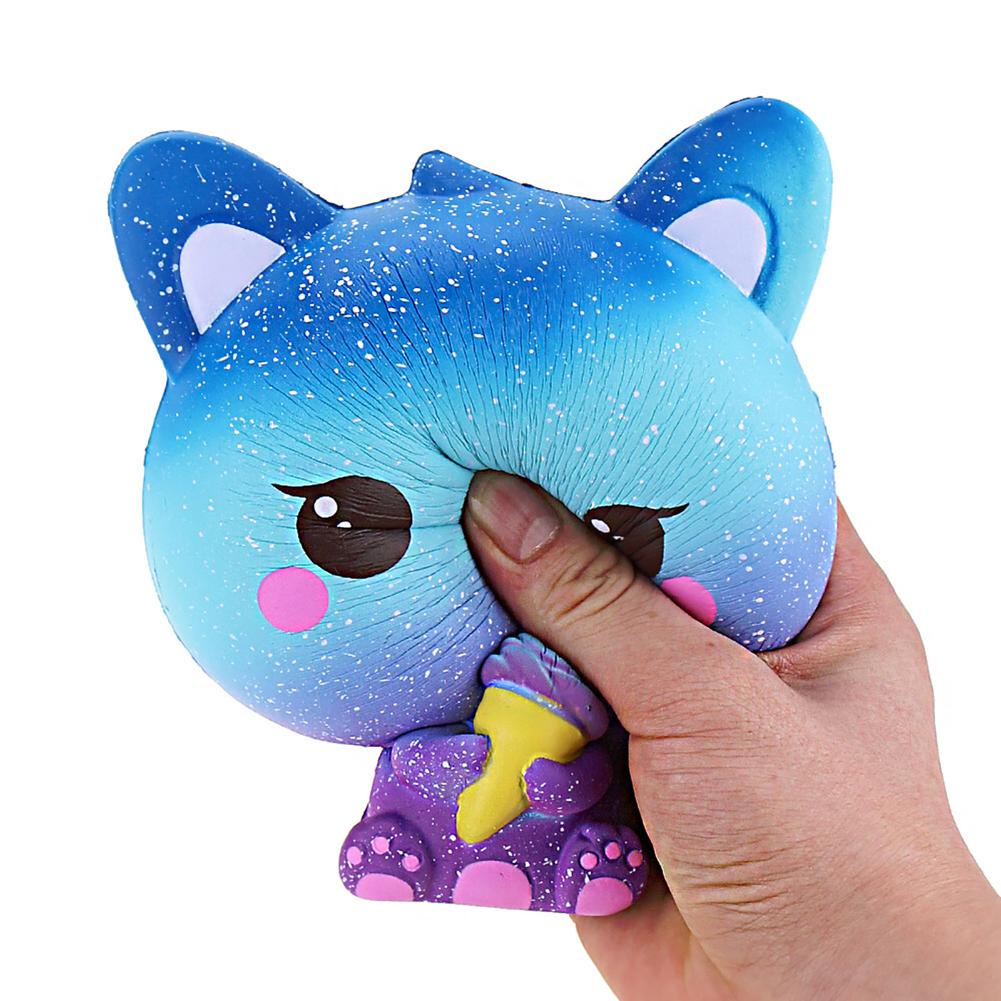 Buy Ice Cream Cat Toys Slow Rising Galaxy Squeeze for Kids Adults (Dark