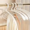 5 Pcs/Set Plastic Non-slip Clothes Hanger Wide Shoulder Adult Size Plastic Clothes Hanger Thickened Clothes Drying Rack