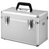 HAKUBA Hartschalenkoffer Aluminiumkoffer Box M 10L mit Schultergurt Silber Kameratasche Kamerakoffer AC-02 ALC-AC02-M