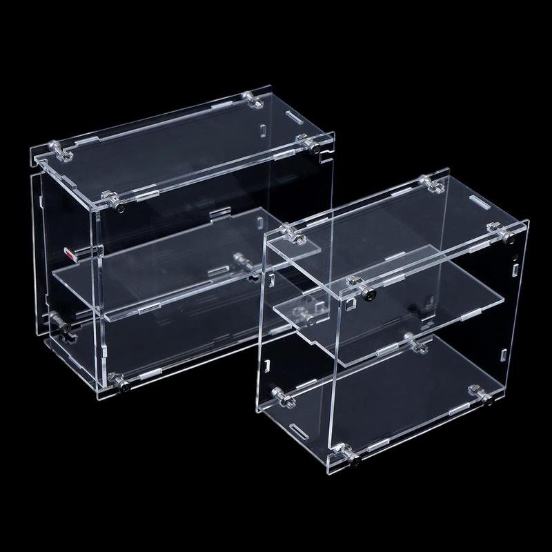 1/64 Modellautos Acryl Vitrine Passend für Mini Größe MiniGT Tomica Zusammengebaut Staubdicht Box Schrank Spielzeugfahrzeuge Heißer Verkauf