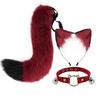Cat Ear Headband With Tail Set Cosplay Costume Accessories Anime Kawaii Girl Party Outfit