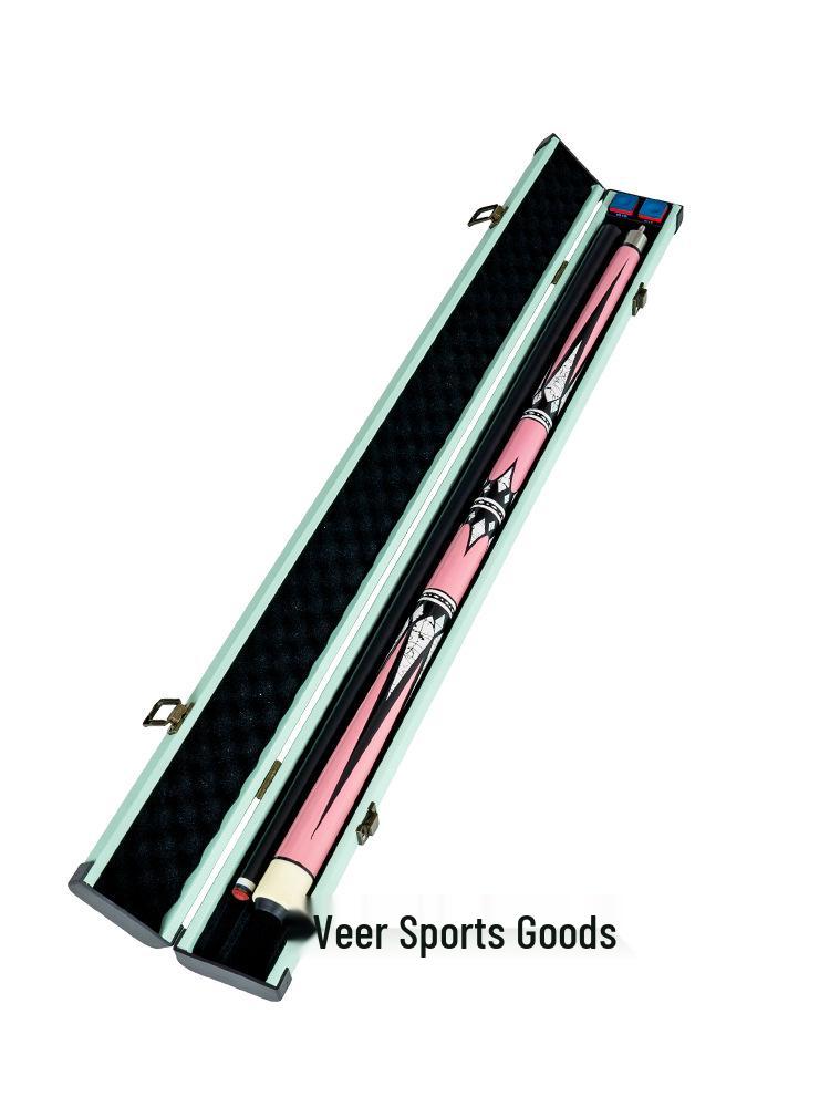 Professionelle zweiteilige Billard Queue Tasche, Ultra-Leicht Kunststoff Stahl, Zwei-Schlitz Design