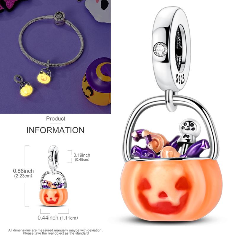 Elk Dinosaur Luminous Firefly Dangle Charm Flower Beads Sale Copper Fit Bangle Bracelet Diy Jewelry Charms